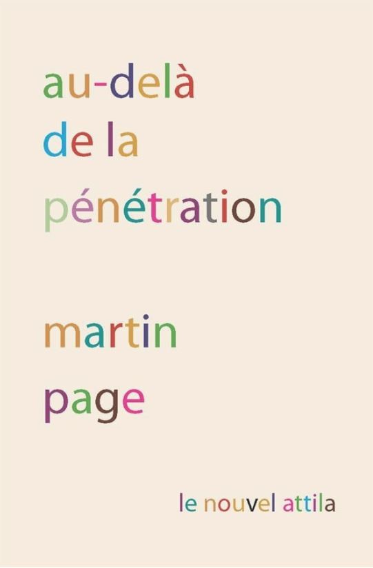 Livre : au delà de la pénétration par Martin Page, et sélectionné par SolaLuna21